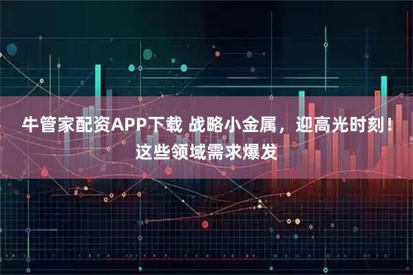 牛管家配资APP下载 战略小金属，迎高光时刻！这些领域需求爆发