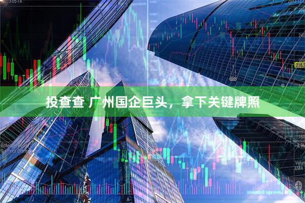 投查查 广州国企巨头，拿下关键牌照