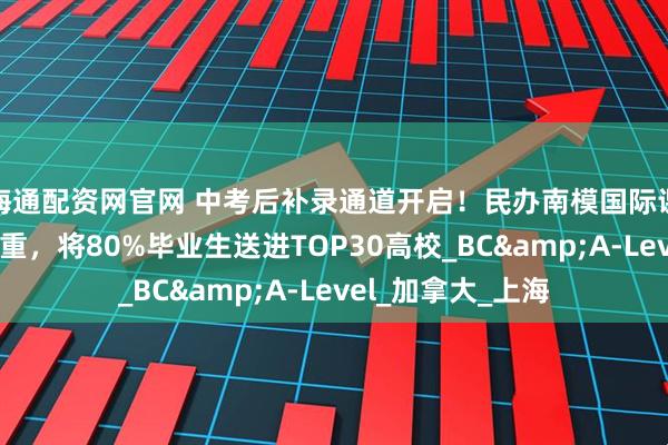 海通配资网官网 中考后补录通道开启！民办南模国际课程：背靠老牌市重，将80%毕业生送进TOP30高校_BC&A-Level_加拿大_上海