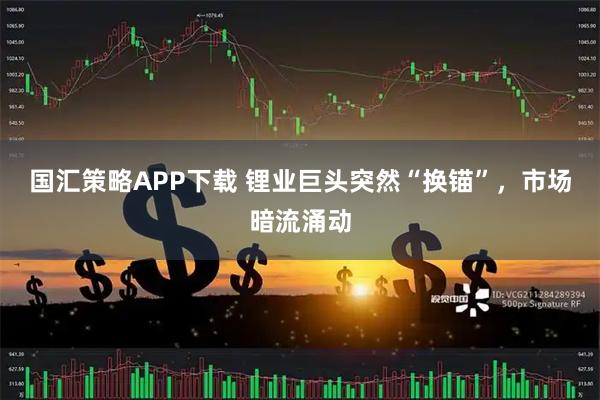 国汇策略APP下载 锂业巨头突然“换锚”，市场暗流涌动